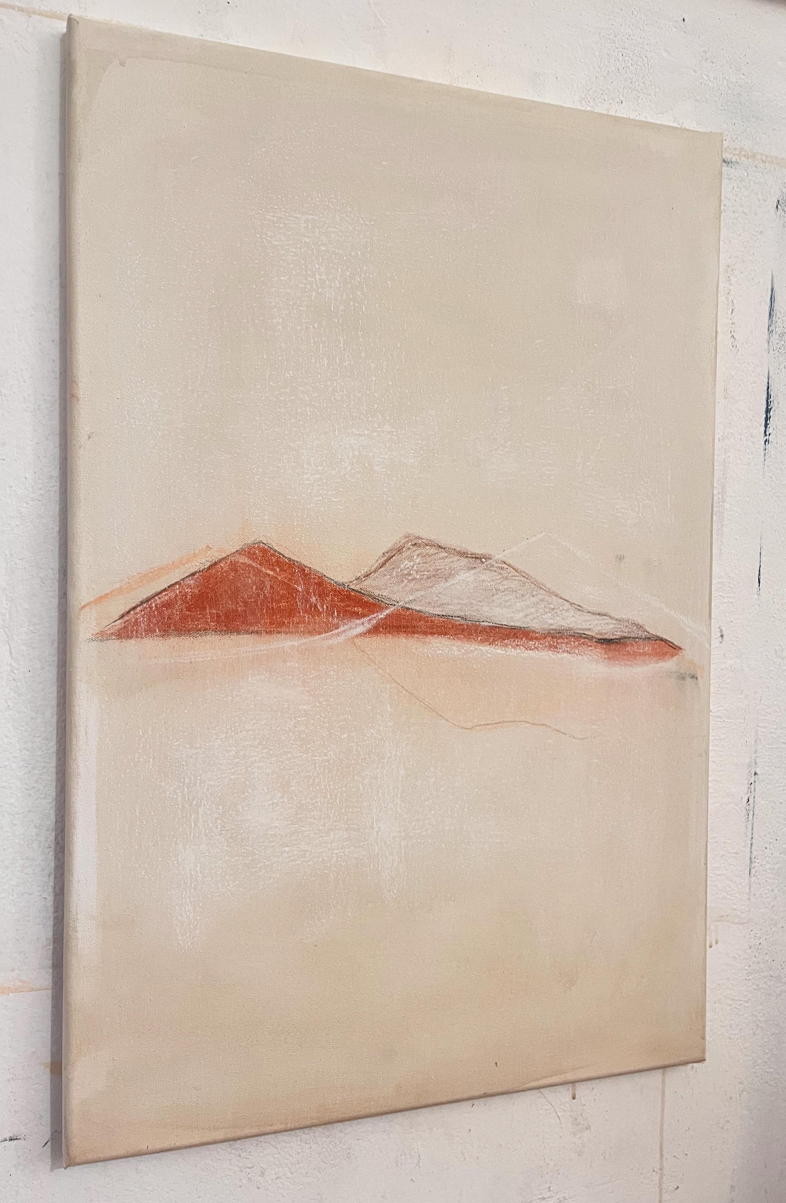 „Abstrakte Landschaft“ Originalfarbe auf Baumwoll-Leinwand, Marilina Marchica im Angebot 3