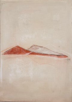 "Abstract Landscape" Original Paint on Cotton Canvas, Marilina Marchica
