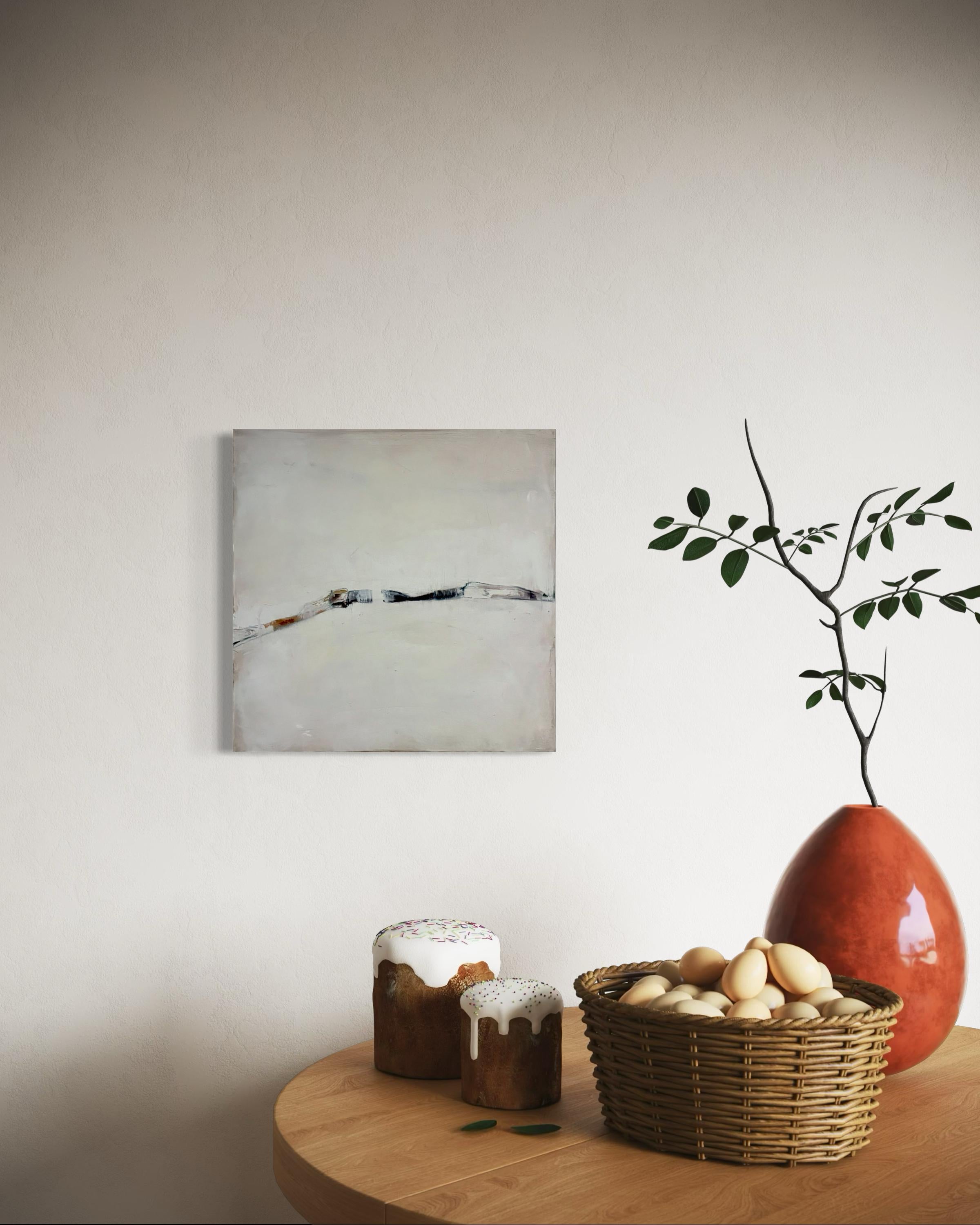 Peinture de paysage abstrait sur toile  Fabriquée en Italie par Marilina Marchica en vente 7