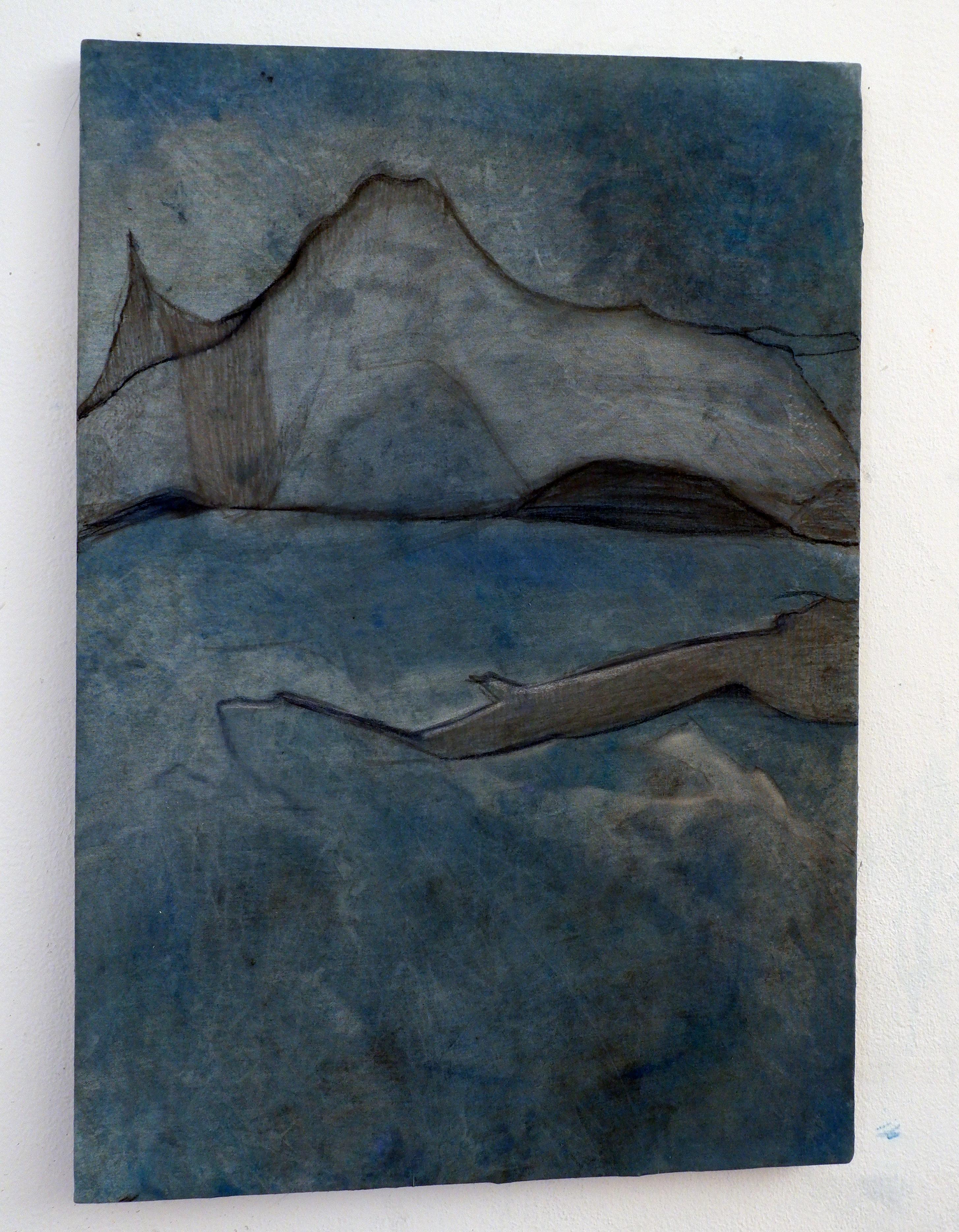 Abstrakte Seelandschaft  Gemälde – mittelgroß – Originalkunst, hergestellt in Italien (Zeitgenössisch), Painting, von Marilina Marchica