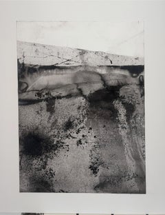 Paisaje en blanco y negro , Arte original listo para colgar Made in Italy