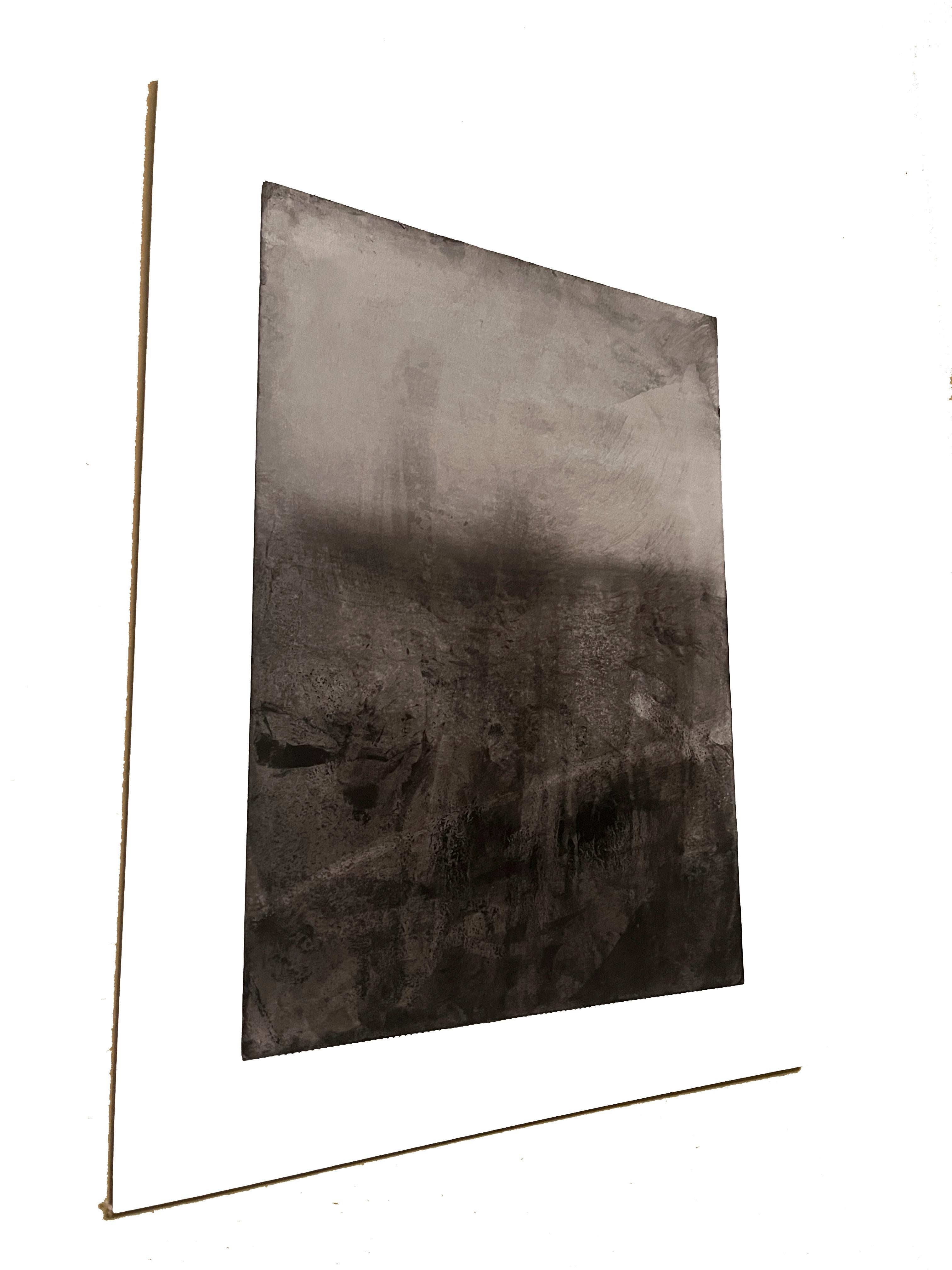 Schwarz-Weiß-Landschaft, Original-Kunst, hängefertig, hergestellt in Italien im Angebot 2