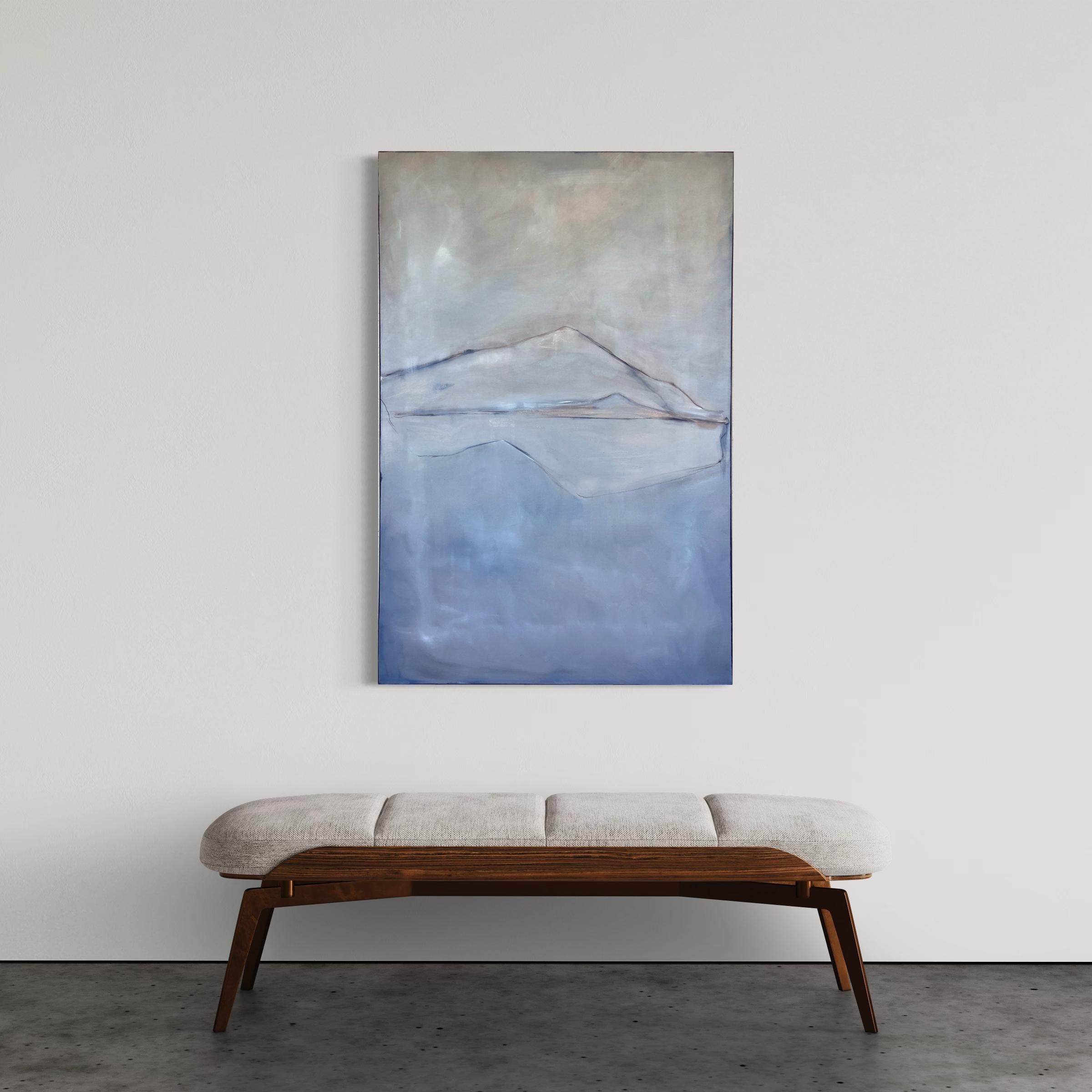 Blue Landscape, Oil Paint on Canvas, large size, Art by Marilina Marchica For Sale 2