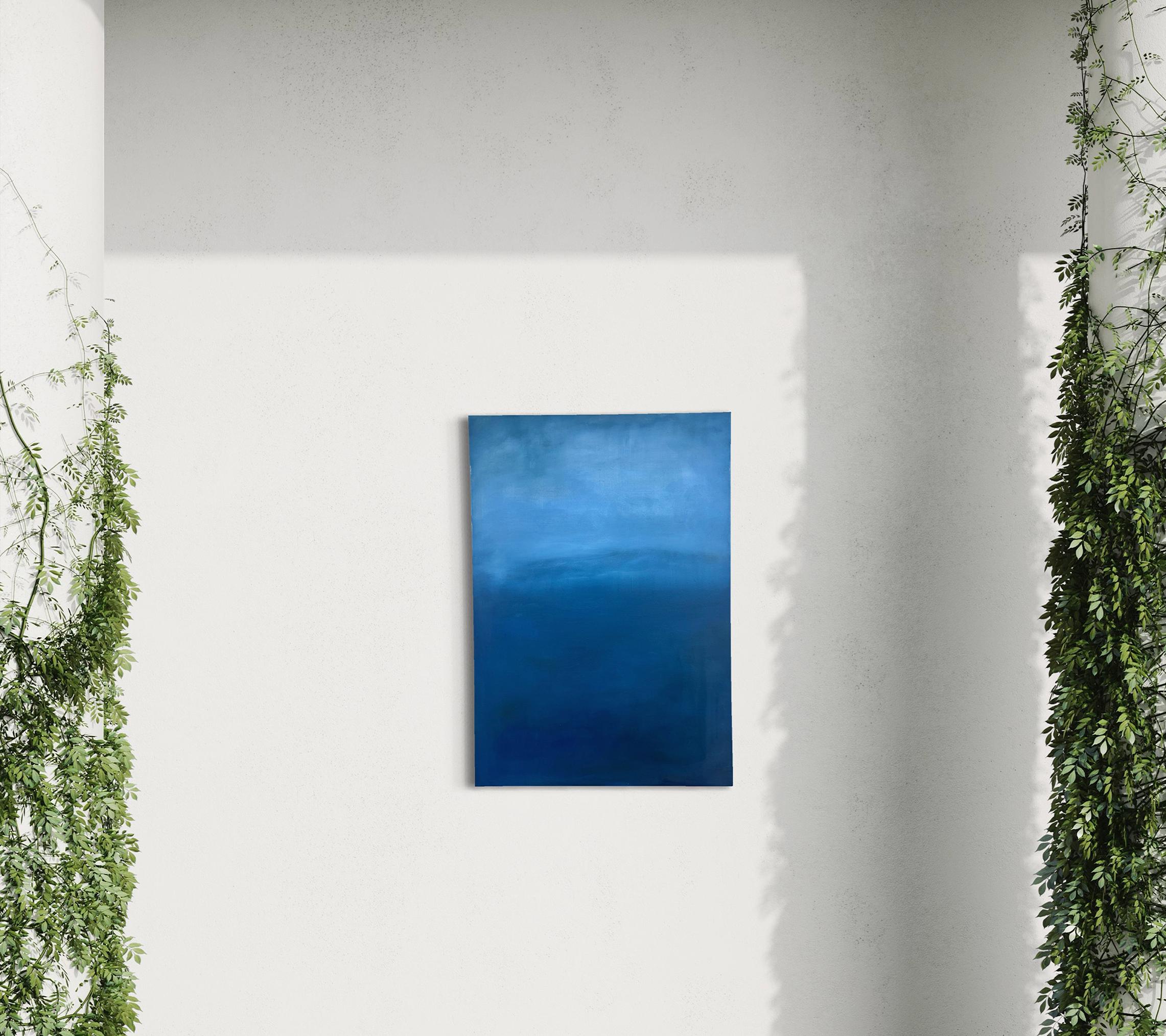 Blue Landscape, Oil Paint on Canvas , Original Art by Marilina Marchica For Sale 6