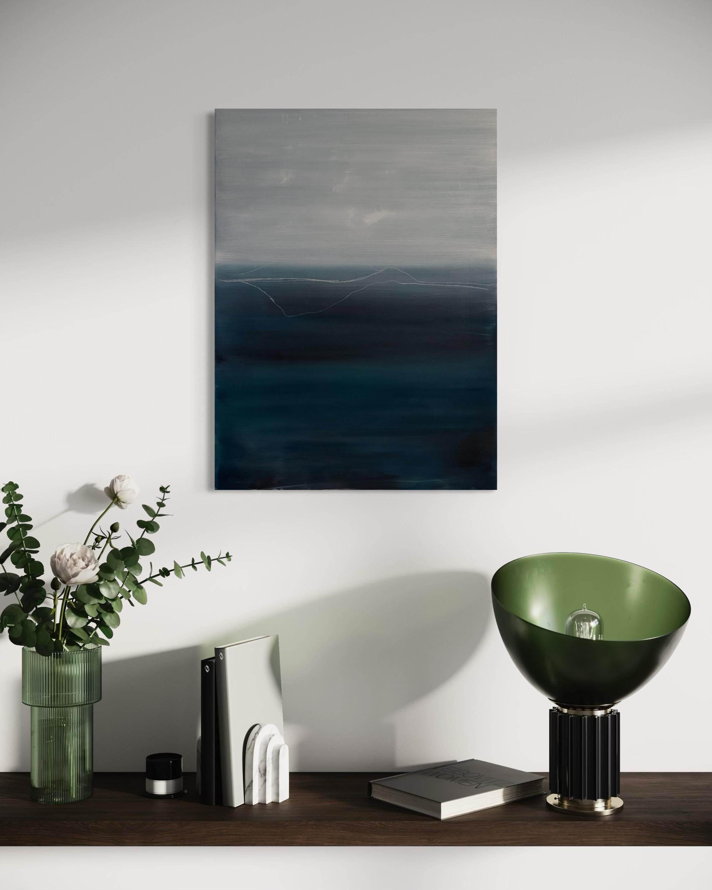 Paesaggio blu, pittura a olio su tela , Arte originale  da Marilina Marchica in vendita 7