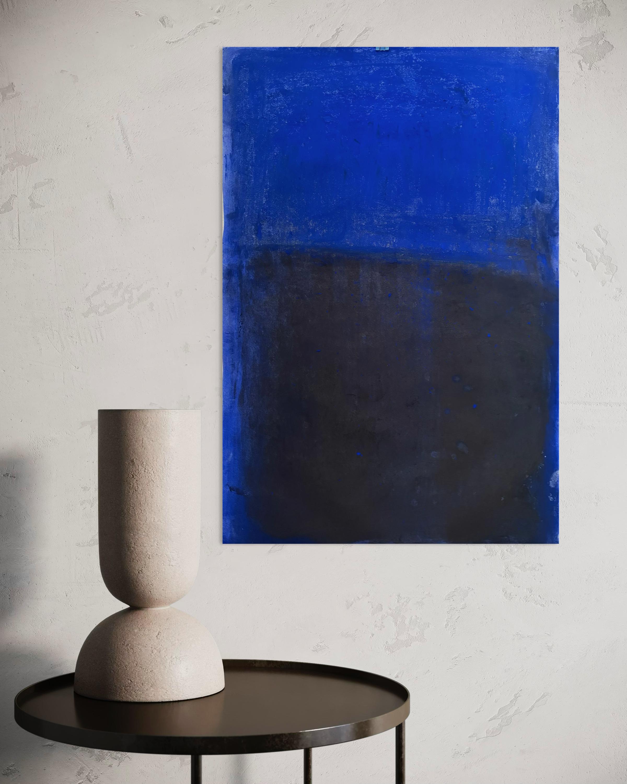Blaue Landschaft - Original Abstrakte Landschaft  auf Papier von Marilina Marchica im Angebot 5