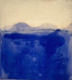 “Blue Landscape – Original Abstract Painting on Canvas by Marilina Marchica