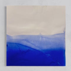 "Paisaje Azul" - Pintura Abstracta Original sobre Papel  por Marilina Marchica