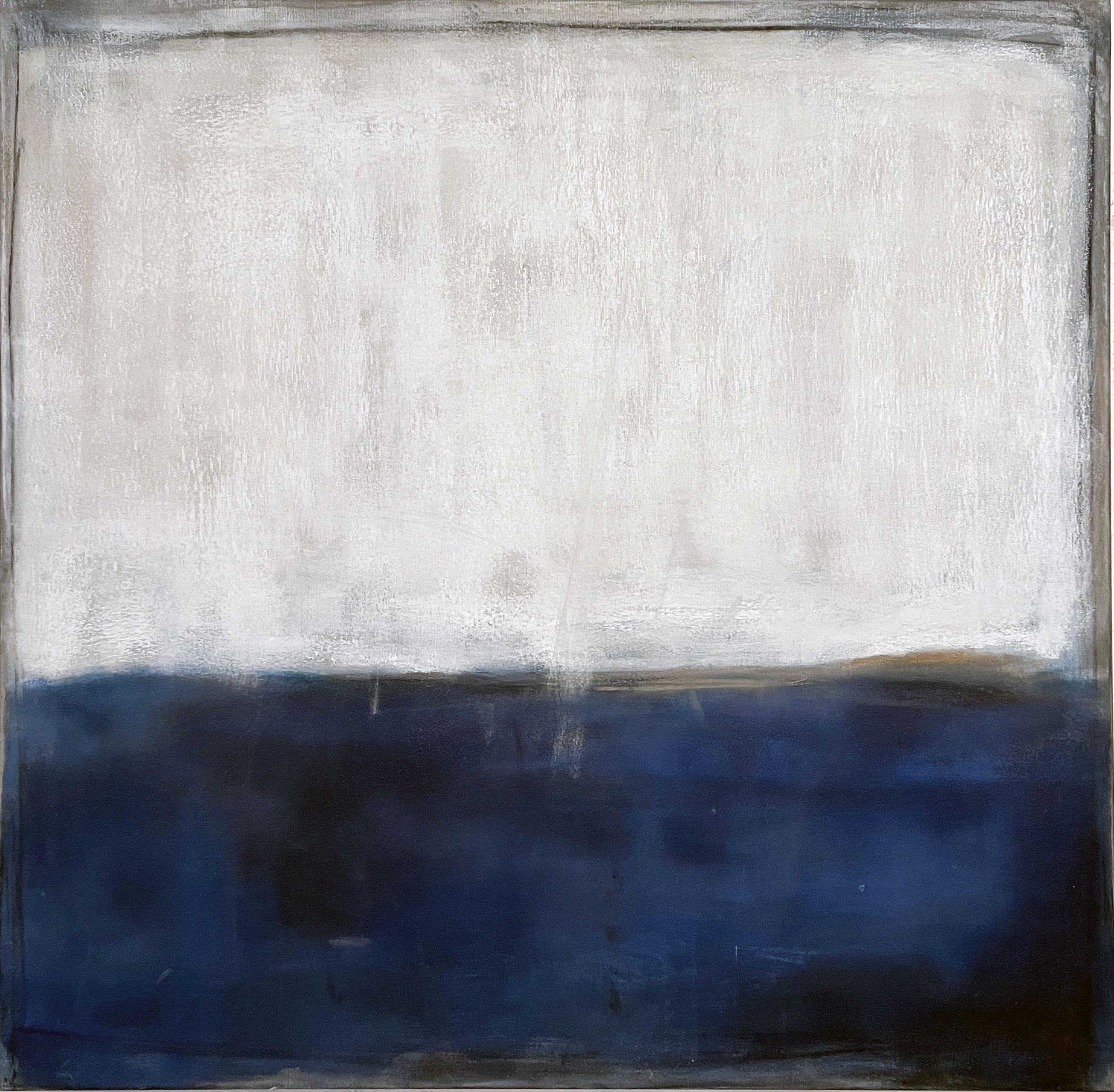 Blue Landscape, Painting, Oil on Canvas For Sale 3