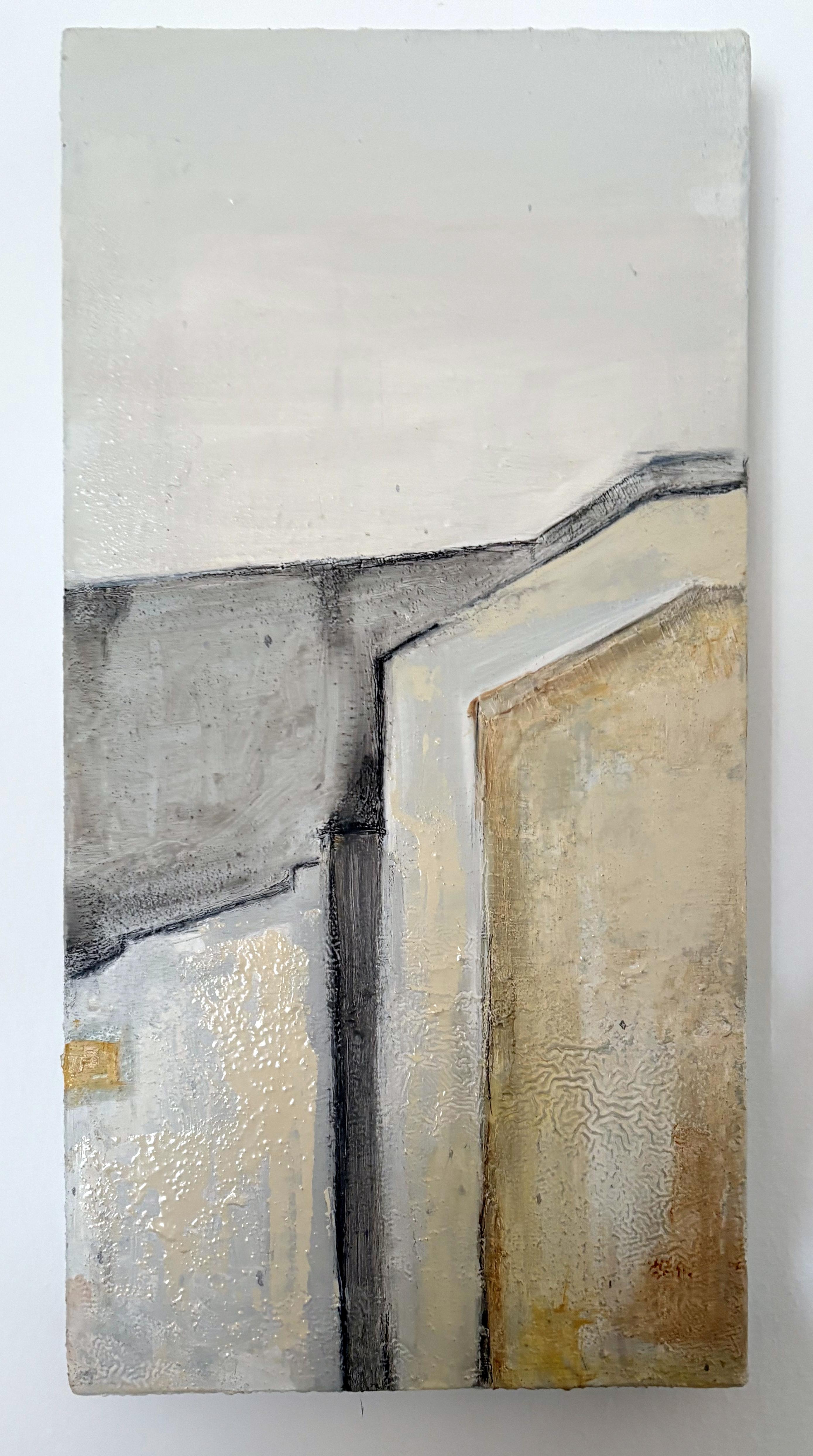 Paesaggio urbano, Pittura ad olio originale, Architettura di Marilina Marchica in vendita 1