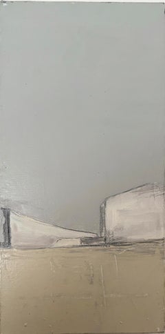 Paisaje urbano, Pintura al óleo original, Pintura de arquitectura de Marilina Marchica