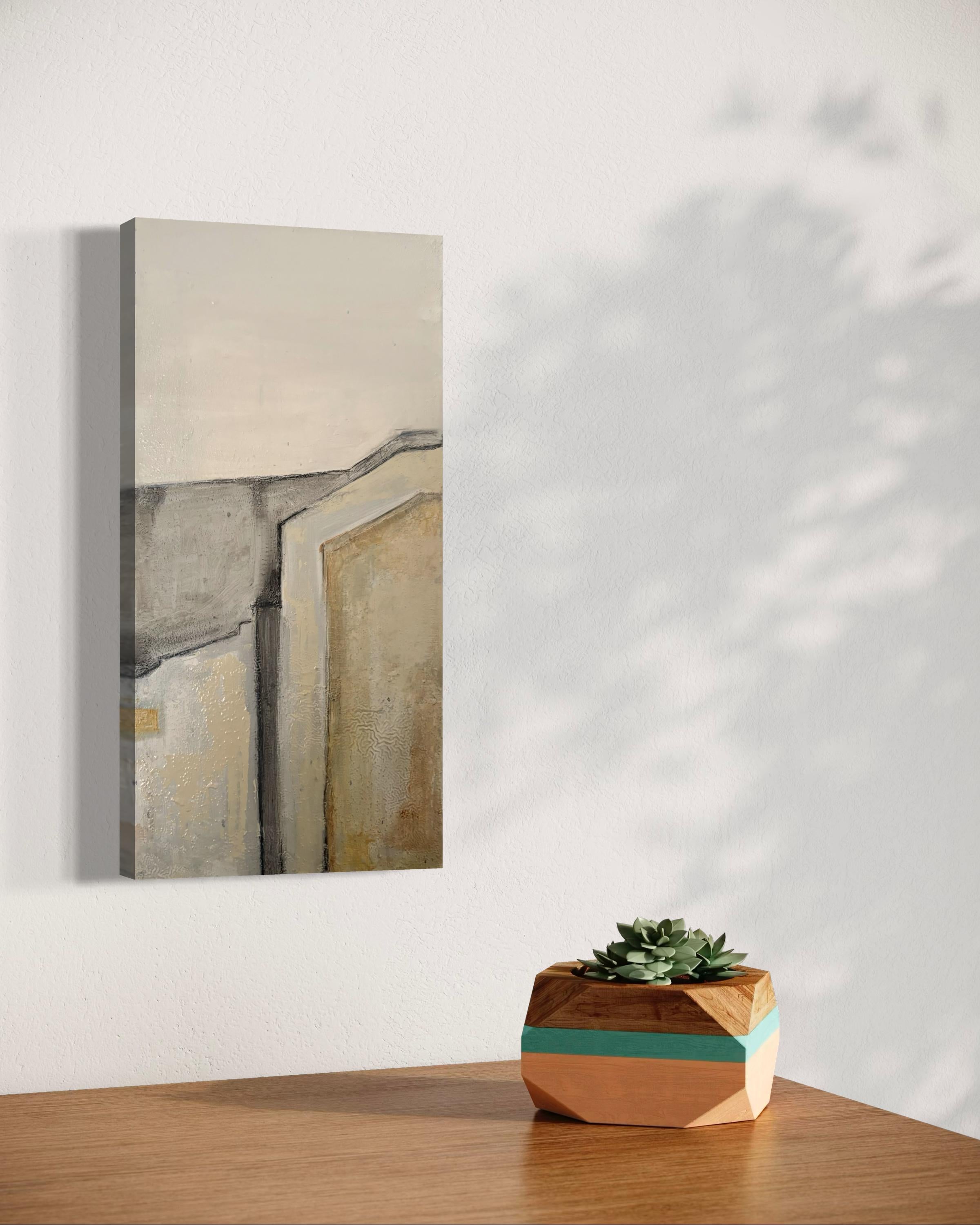 Paesaggio urbano, Pittura ad olio originale, Architettura di Marilina Marchica in vendita 3