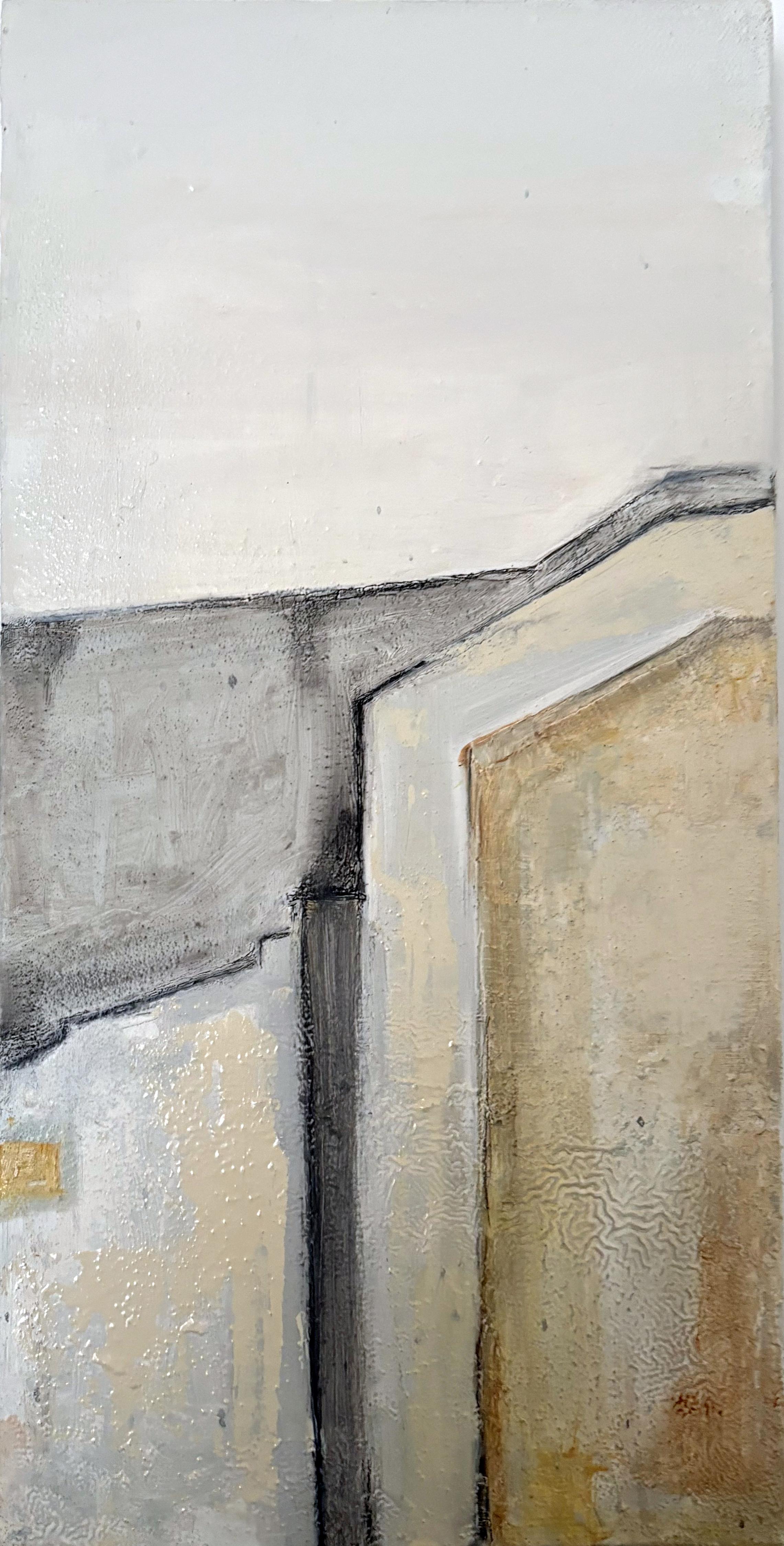 Paesaggio urbano, Pittura ad olio originale, Architettura di Marilina Marchica in vendita 4
