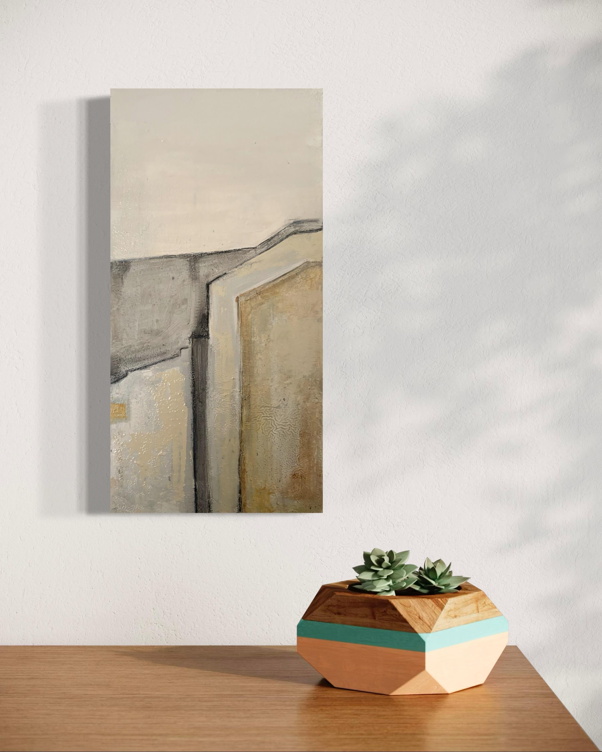 Paesaggio urbano, Pittura ad olio originale, Architettura di Marilina Marchica in vendita 6