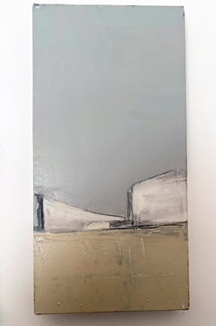 Cityscape, Original Oil Paint, Architecture Painting by Marilina Marchica