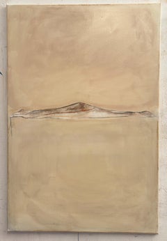 Contemporary Minimal Landscape – Oil on Canvas, 90×60 cm, Unique Artwork by Mari