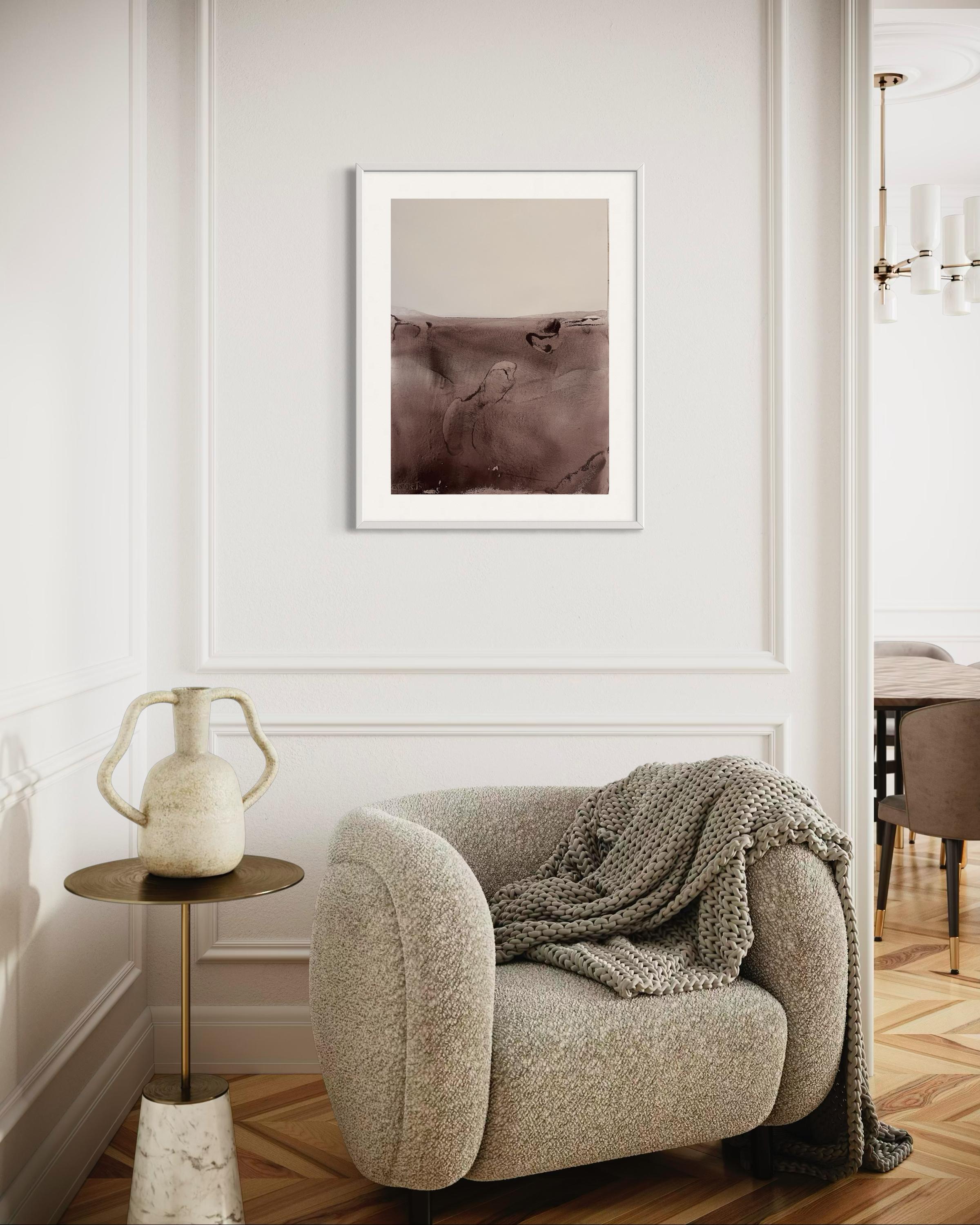 Earth Landscape – Unique Abstract Work on Paper by Marilina Marchica, 2023 + COA For Sale 10