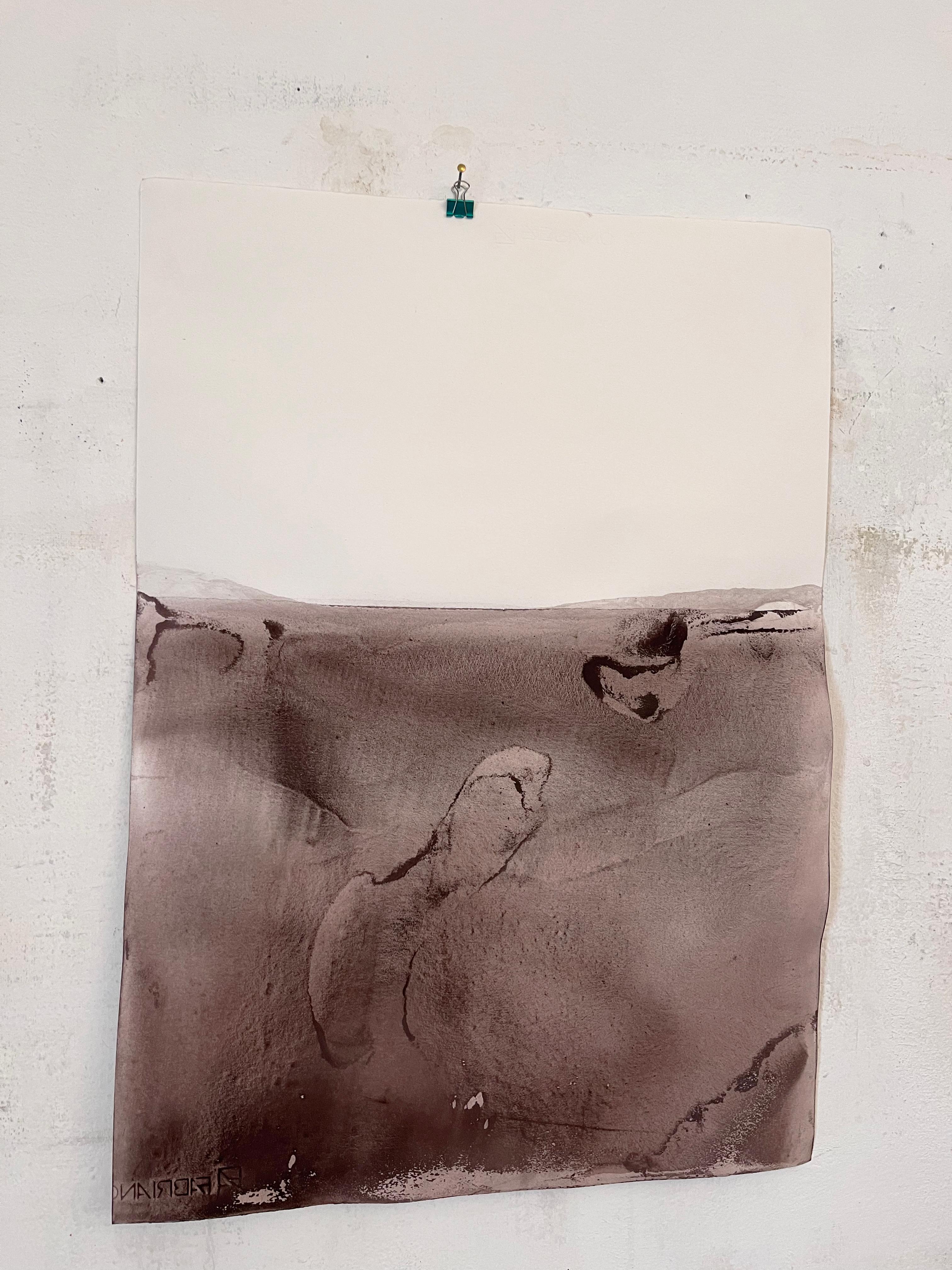 Earth Landscape – Unique Abstract Work on Paper by Marilina Marchica, 2023 + COA For Sale 2
