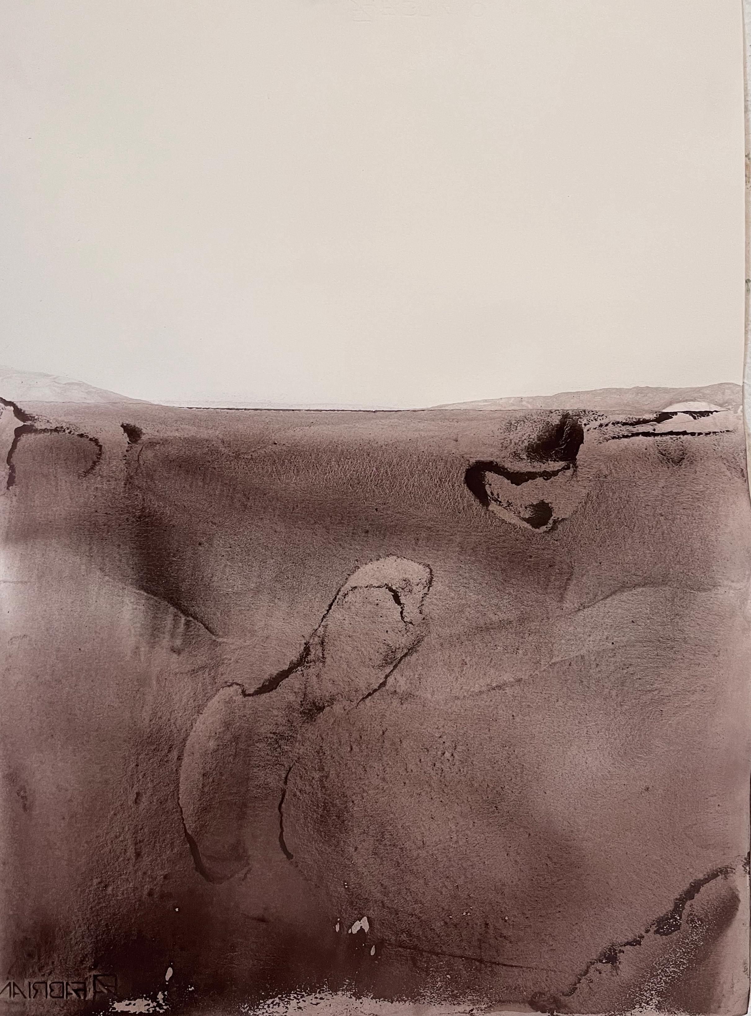 Earth Landscape – Unique Abstract Work on Paper by Marilina Marchica, 2023 + COA For Sale 5