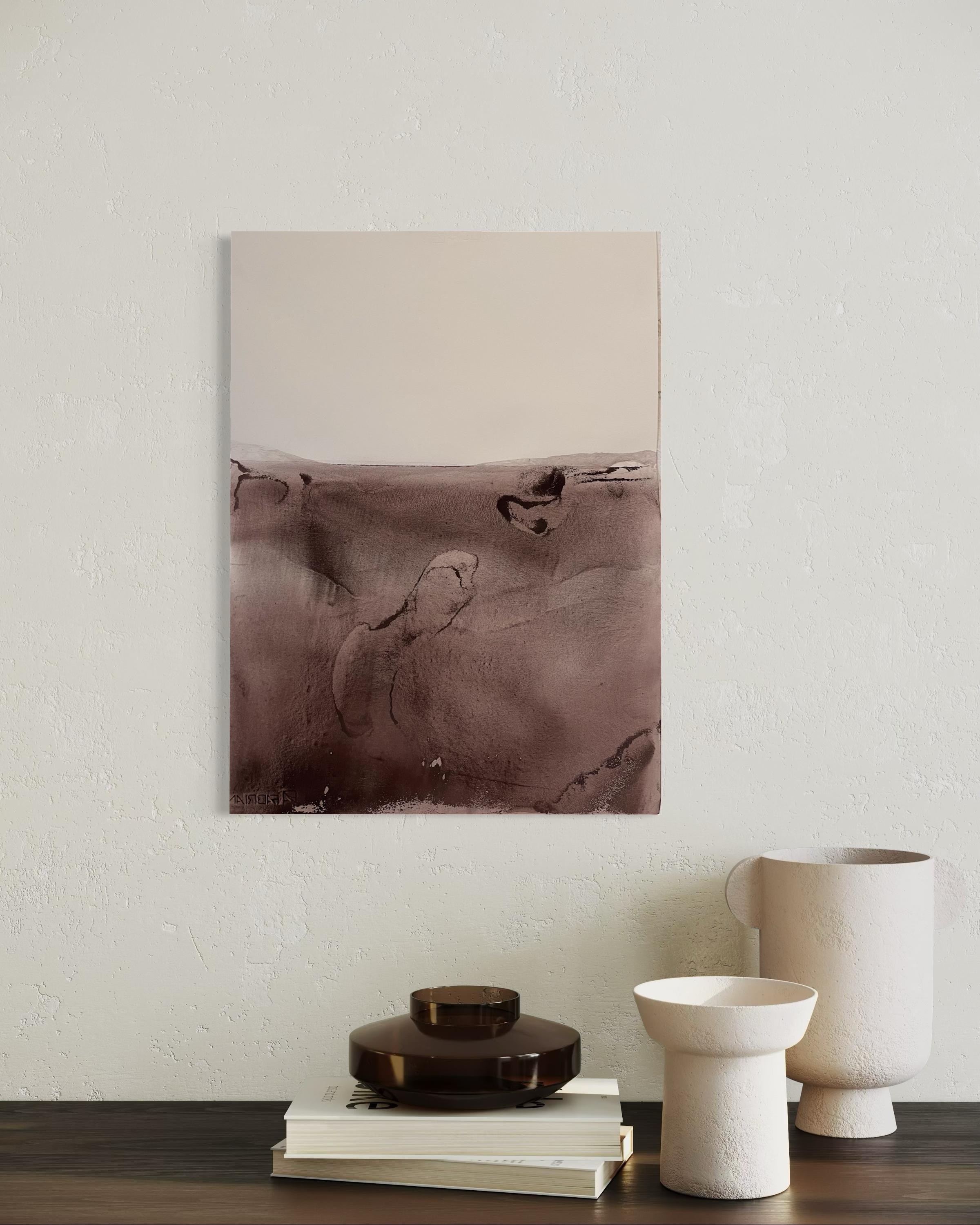 Earth Landscape – Unique Abstract Work on Paper by Marilina Marchica, 2023 + COA For Sale 6