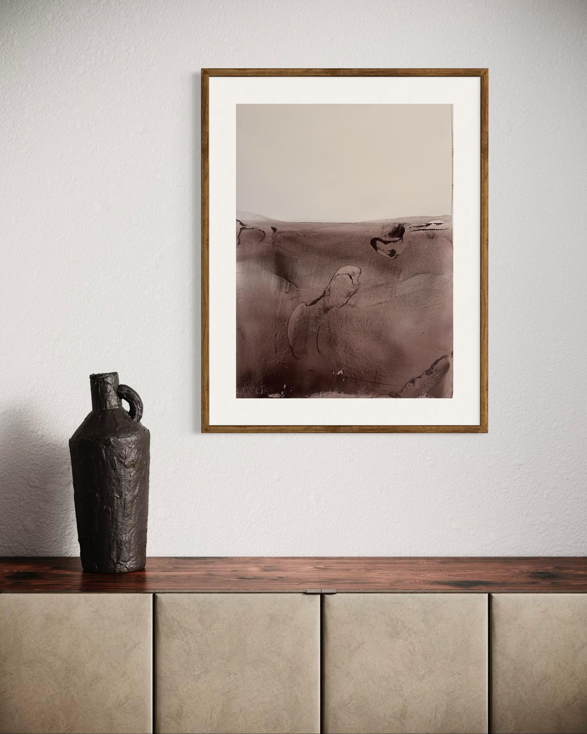 Earth Landscape – Unique Abstract Work on Paper by Marilina Marchica, 2023 + COA For Sale 8