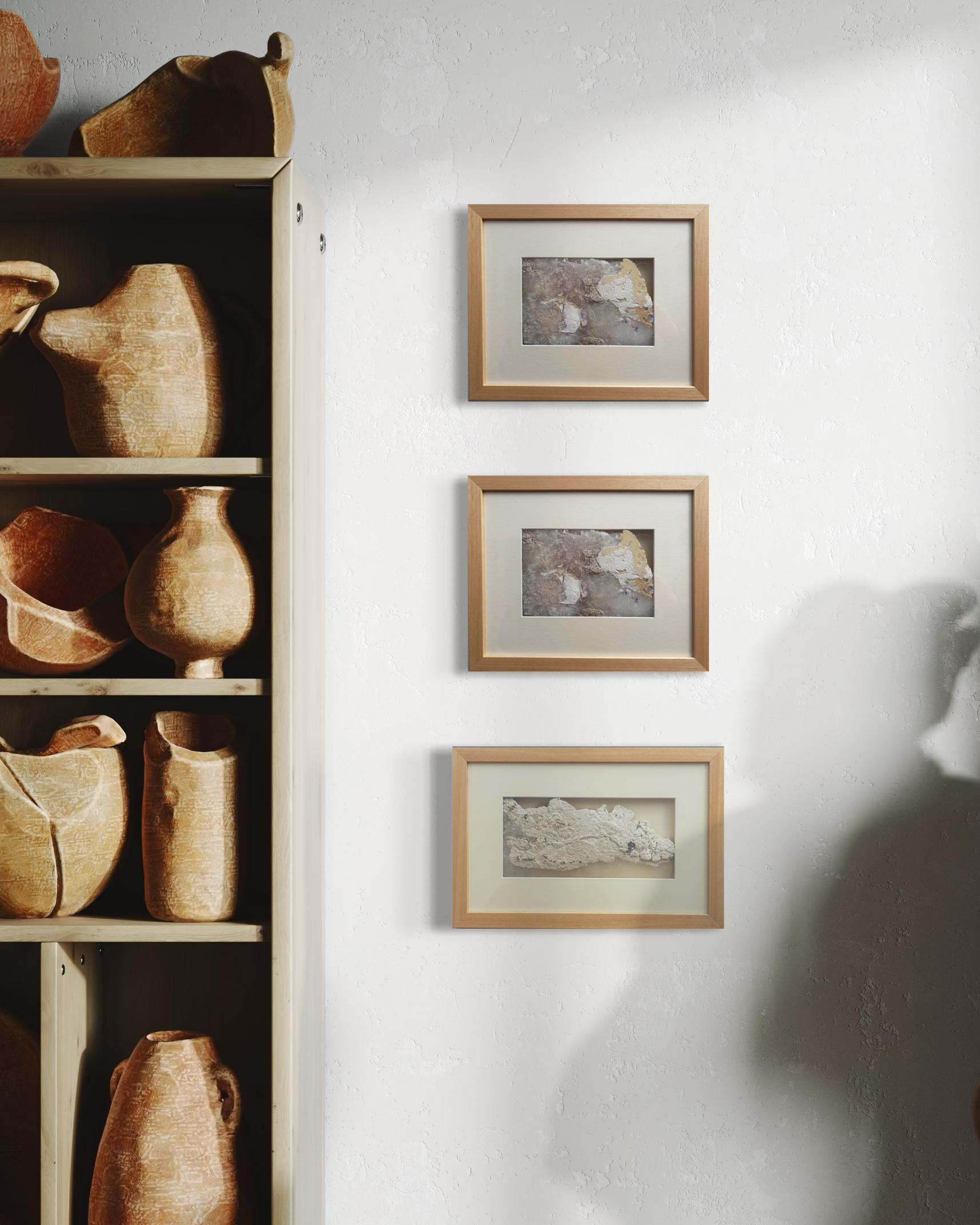 Fragment - Silikonguss Wandtextur Skulptur, Original Kunstwerk im Angebot 9