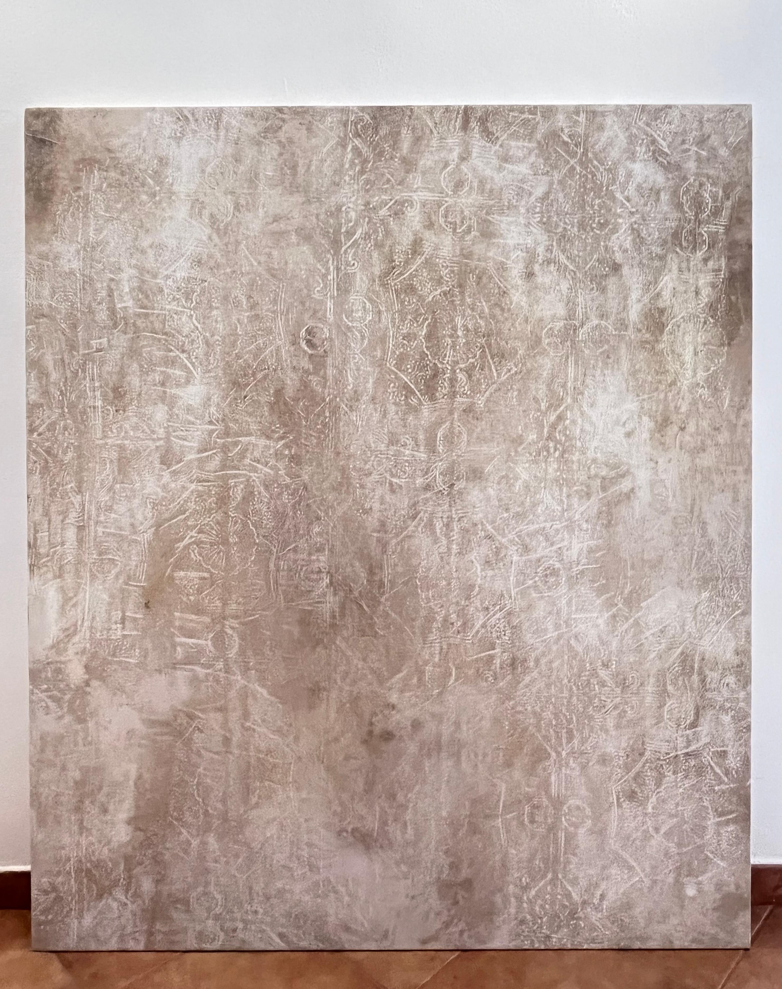 Abstract Painting di Marilina Marchica - "Frammento"  - Pittura astratta  su tela di cotone- Dimensioni grandi- Made in Italy
