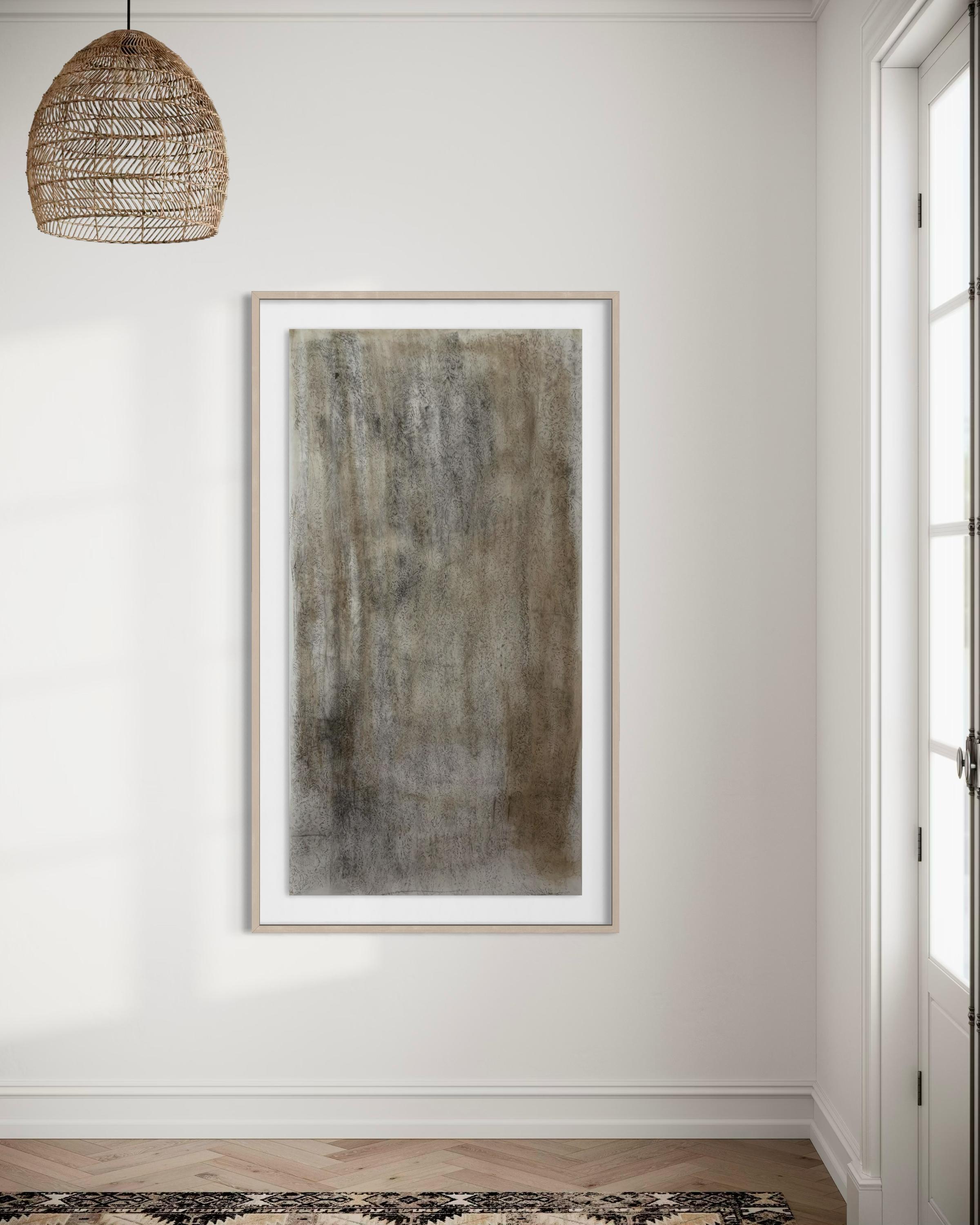 Frammento CN – Original Charcoal Drawing on Drafting Paper, 2025 made in Italy For Sale 6