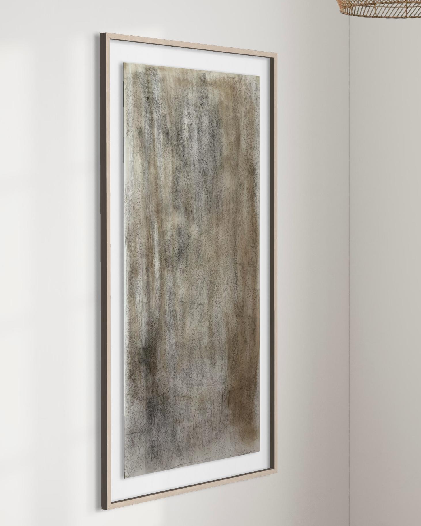 Frammento CN – Original Charcoal Drawing on Drafting Paper, 2025 made in Italy For Sale 7