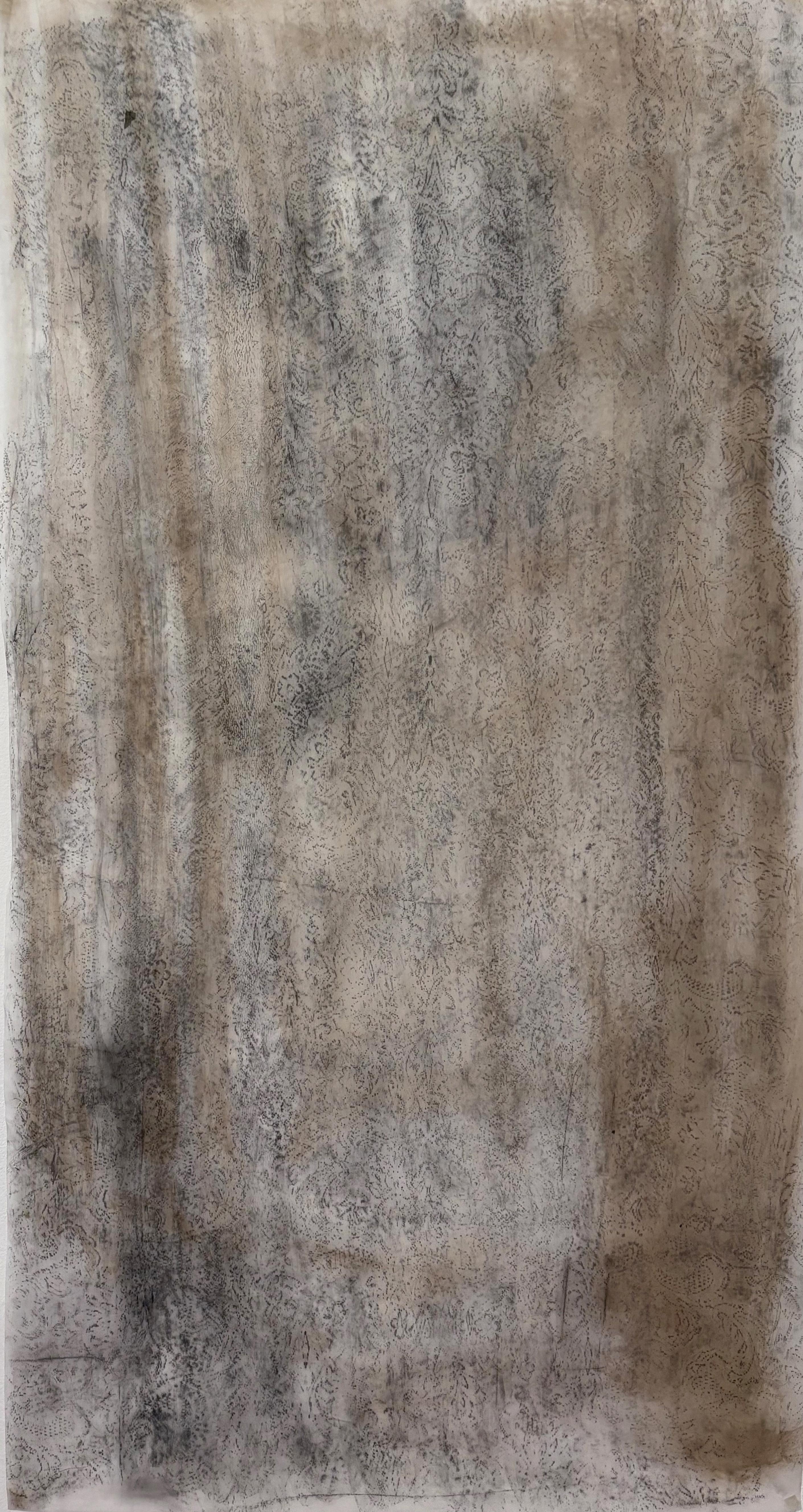 Frammento CN – Original Charcoal Drawing on Drafting Paper, 2025 made in Italy For Sale 10