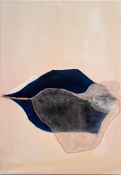 "Geometric Landscape " Contemporary Abstract Paint on Canvas made in Italy