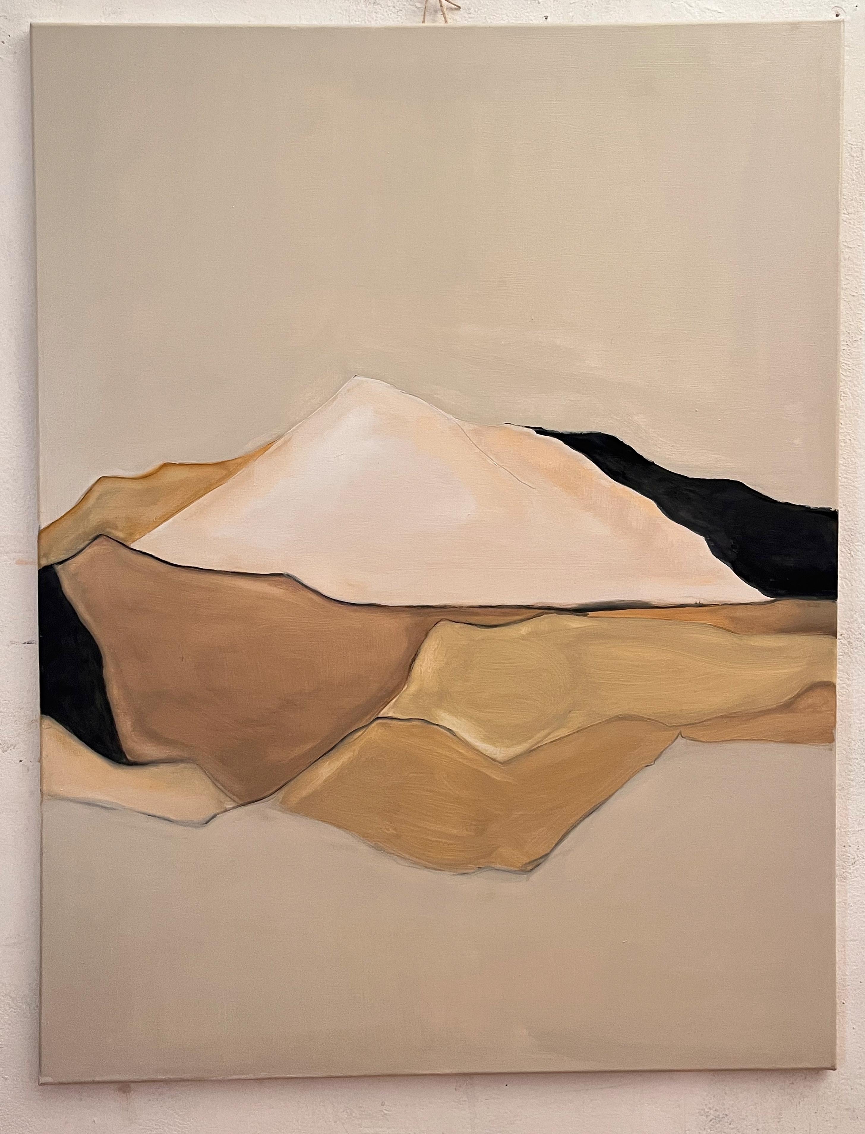 Geometrische Landschaft, Ölgemälde auf Leinwand von Marilina Marchica im Angebot 5
