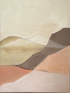 Paesaggio geometrico, pittura a olio su tela, Made in Italy Di Marilina Marchica