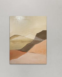 Paesaggio geometrico, pittura a olio su tela, Made in Italy Di Marilina Marchica