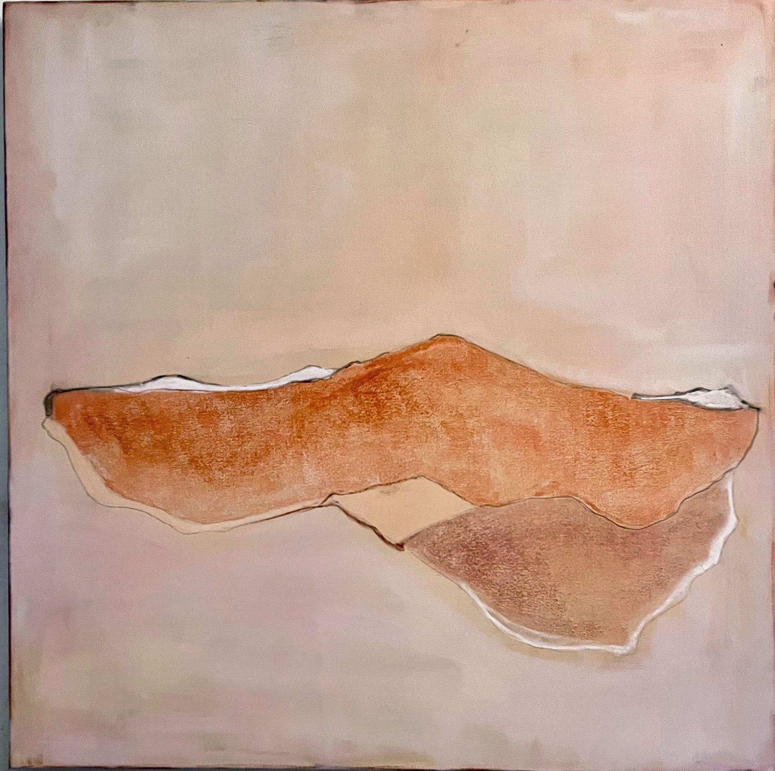 Paesaggio geometrico, Pittura, Olio su tela - Painting Astratto di Marilina Marchica