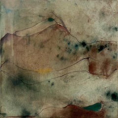 "Ground"- Abstract Landscape & Nature, Original oil Painting Made in Italy