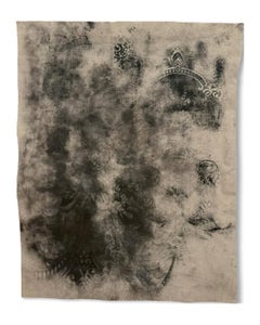 Fragment d'intérieur - Œuvre d'art originale sur toile à base d'oxyde minéral et de pigments purs