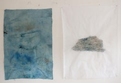 "Island" Mixed Media Artwork, Large Size , Ready to Hang made in Italy