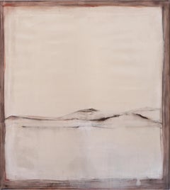 Landscape 100, Contemporary Mixed media Abstract Art Canvas Brown Nature Organic