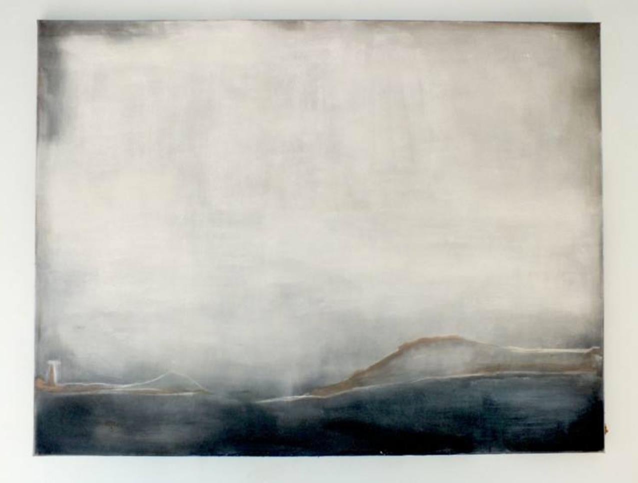 'Landscape 38' is an original minimalist abstract painting on canvas by emerging Sicilian artist - Marilina Marchica. It is a mixed media art piece which has a rich texture and authentic design. The subject is focused on Italian nature, sea views,