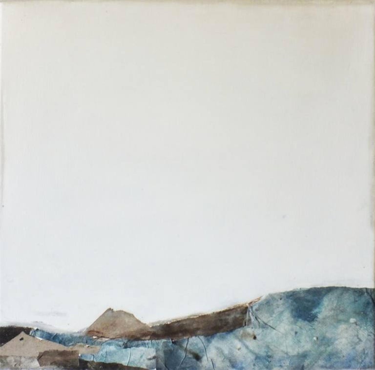 Marilina Marchica Landscape 53 Contemporary Minimalist Art Abstract Mixed Media Blue Brown At 1stdibs