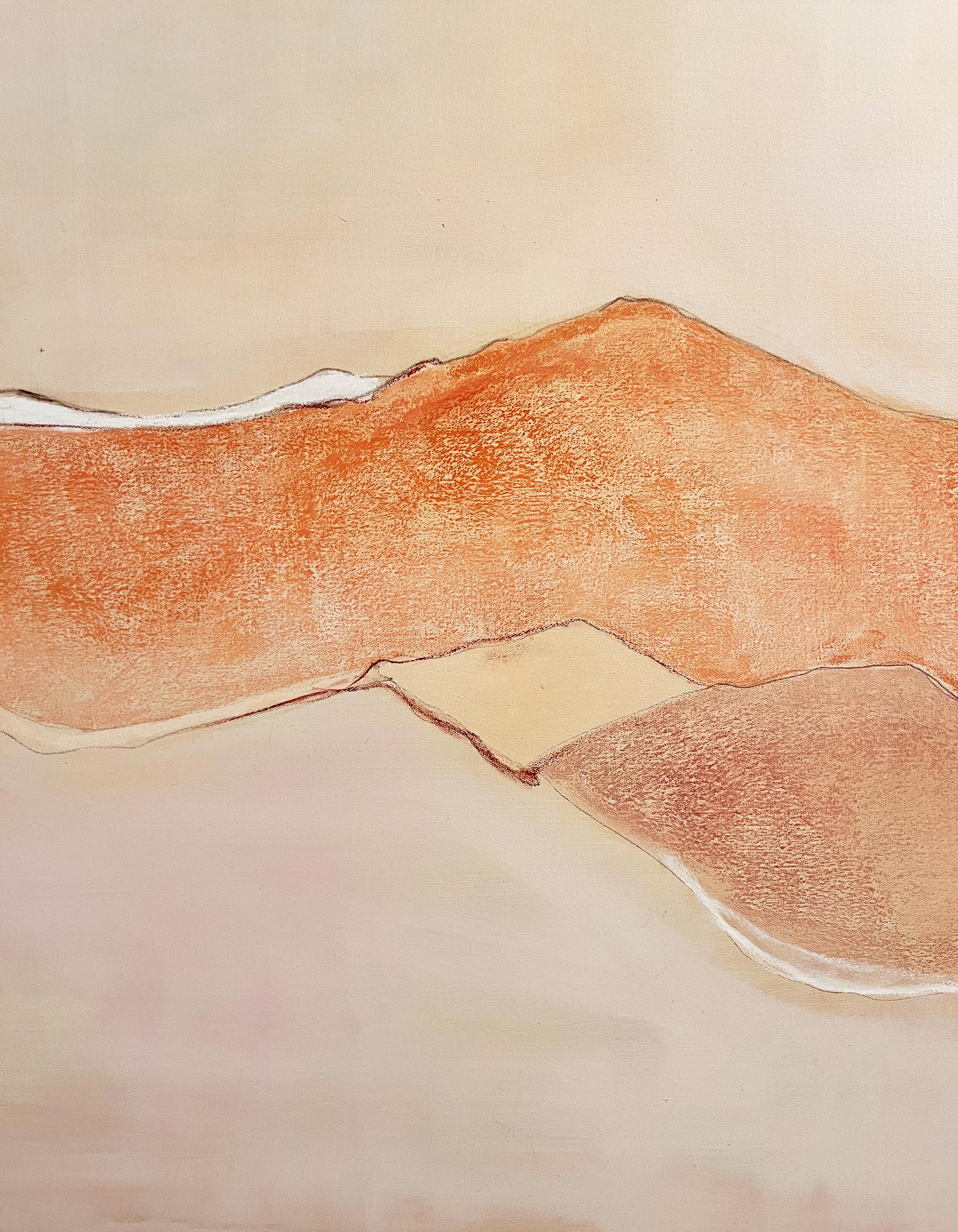 Paysage abstrait, peinture originale fabriquée en Italie - Contemporain Painting par Marilina Marchica
