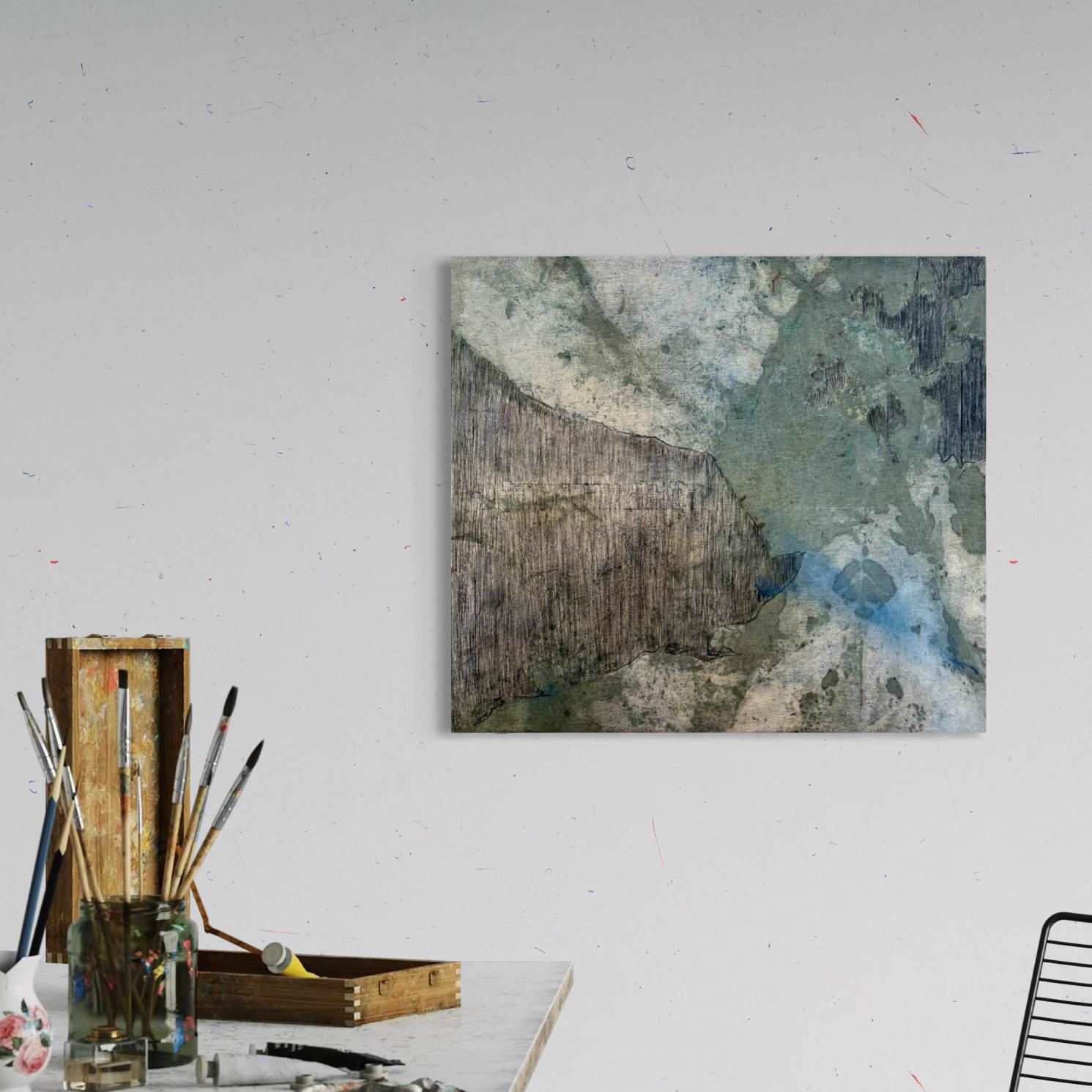 Paisaje abstracto  paisaje marino realizado en Italia por Marilina Marchica en venta 6