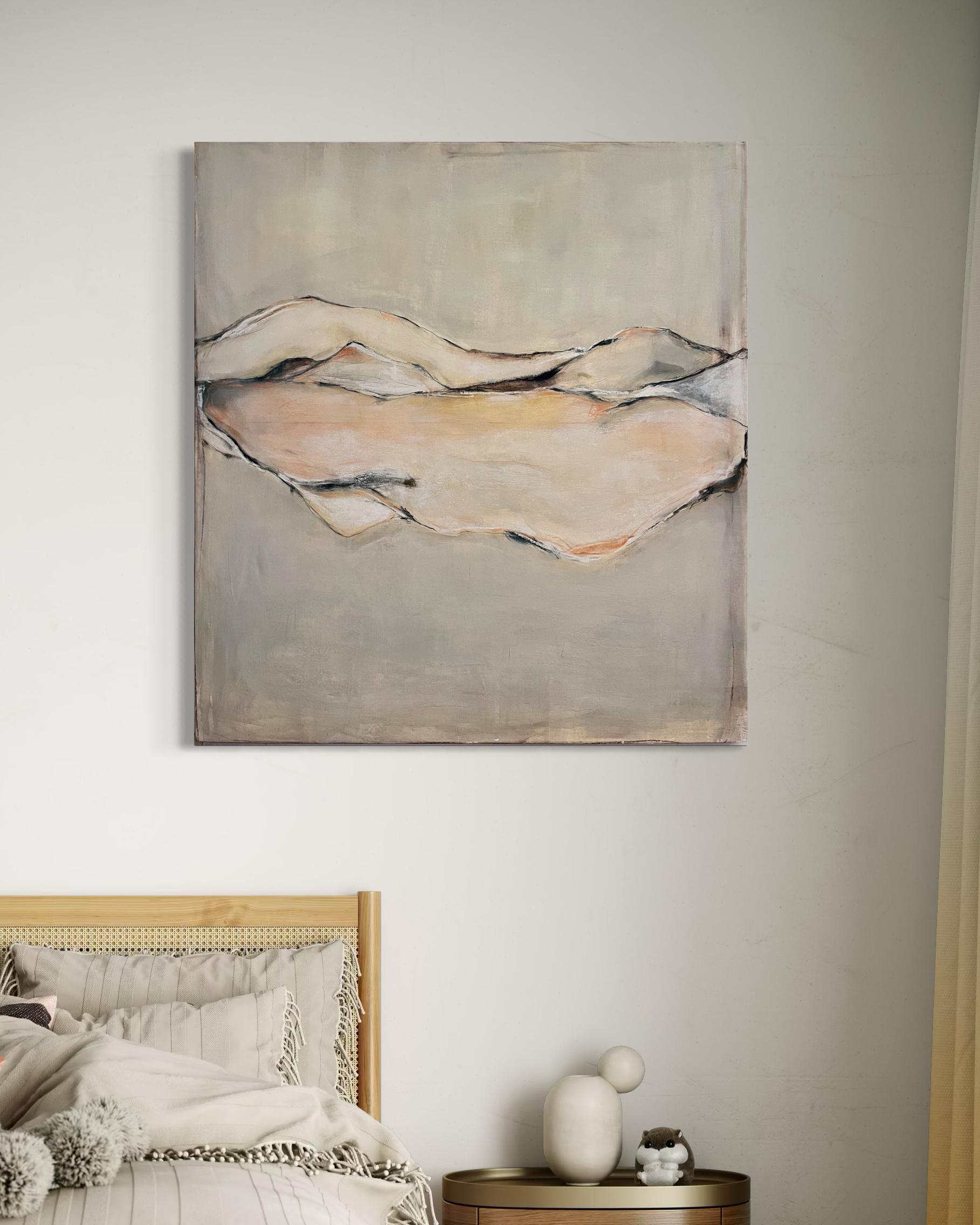 Paisaje- AbstractoPintura - Tamaño grande -Arte original Made in Italy en venta 6