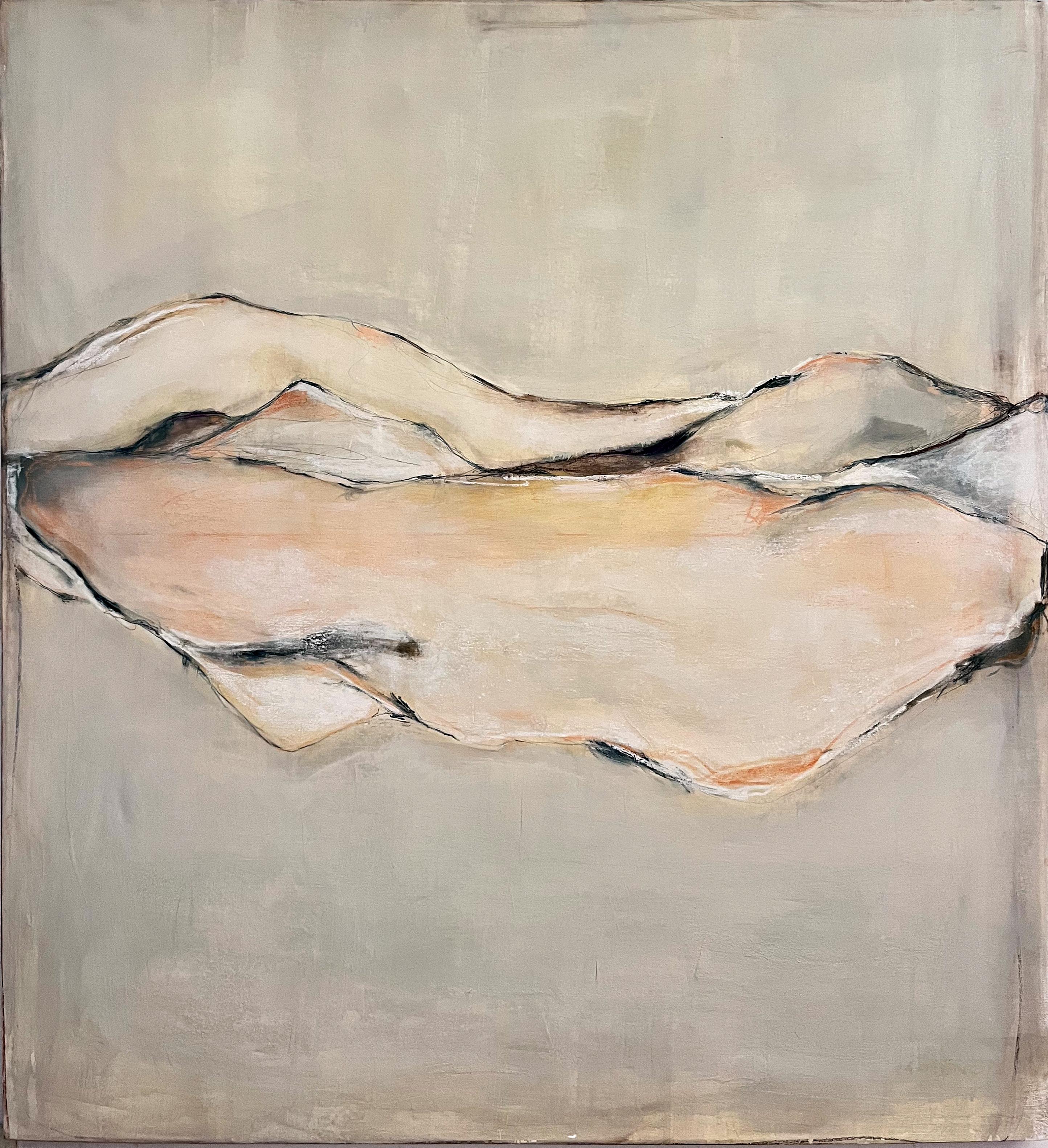 Paisaje- AbstractoPintura - Tamaño grande -Arte original Made in Italy en venta 3