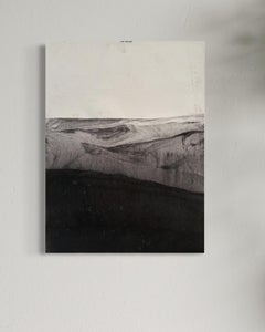 « Paysage B/W », art minimaliste sur papier - dessin  Fabriqué en Italie