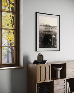 "Landscape B/W" Minimalist Art on Paper - Large size Made in Italy