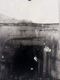 « Paysage B/W » minimaliste sur papier - grande taille fabriqué en Italie