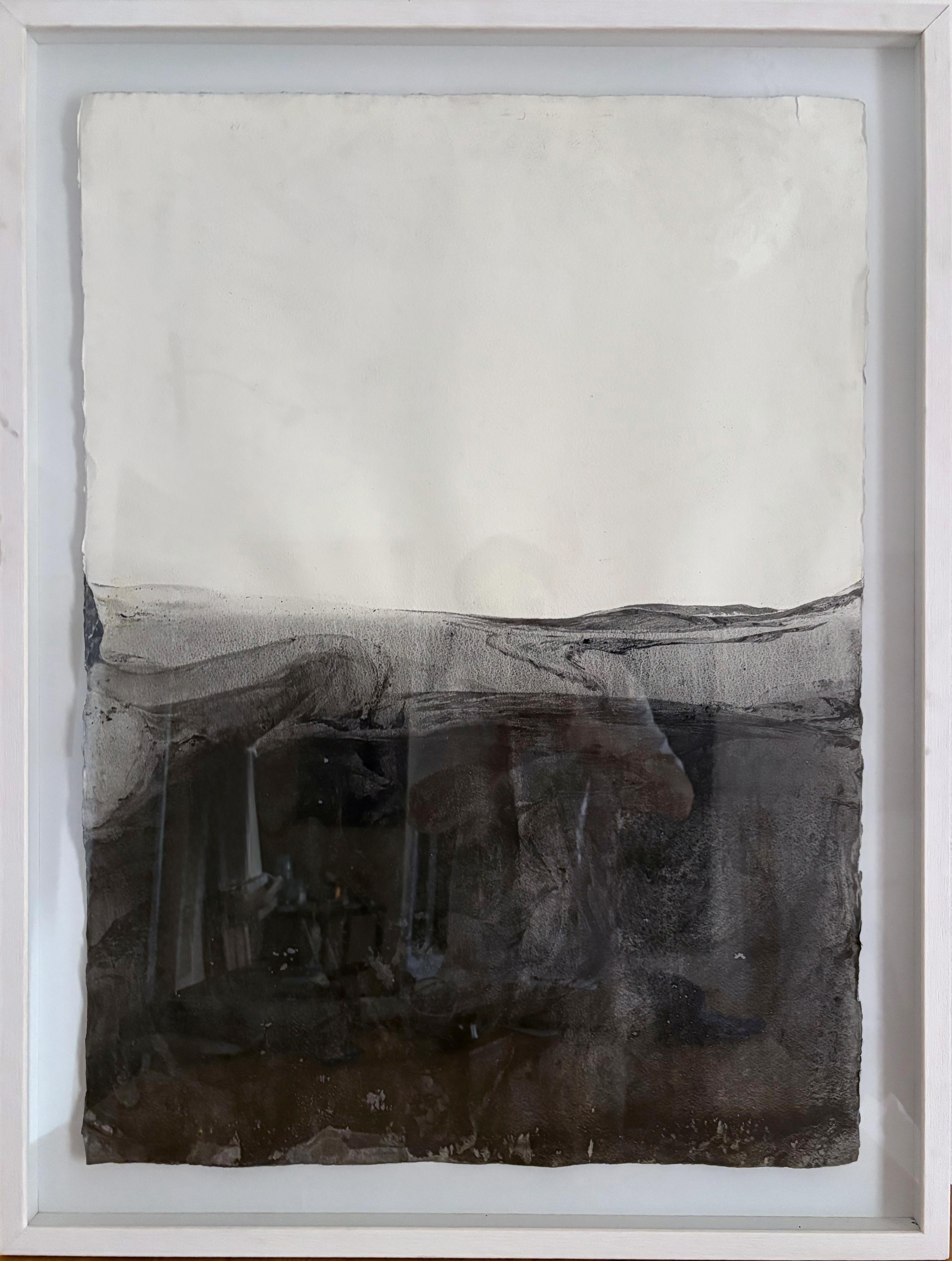 Marilina Marchica Landscape Art - "Landscape B/W" Minimalist Art ready to hang  - Large size Made in Italy