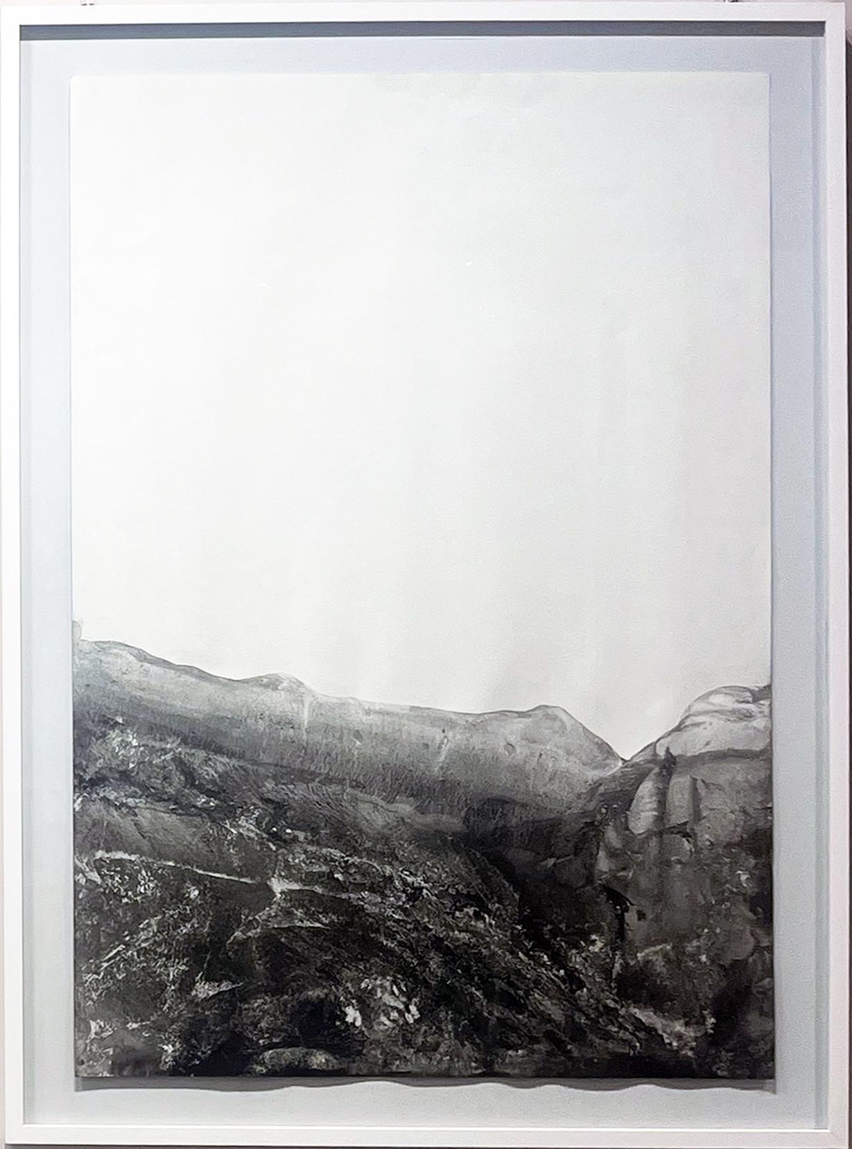 ""Landschaft"  Abstrakte Original-Kunst in Schwarz und Weiß, hergestellt in Italien